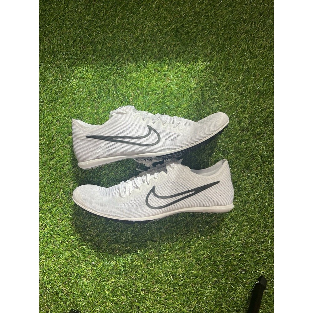 NEW Men's 7.5 Nike Zoom Mamba 6 Track Spikes Shoes White/Black/Silver DR2733-100